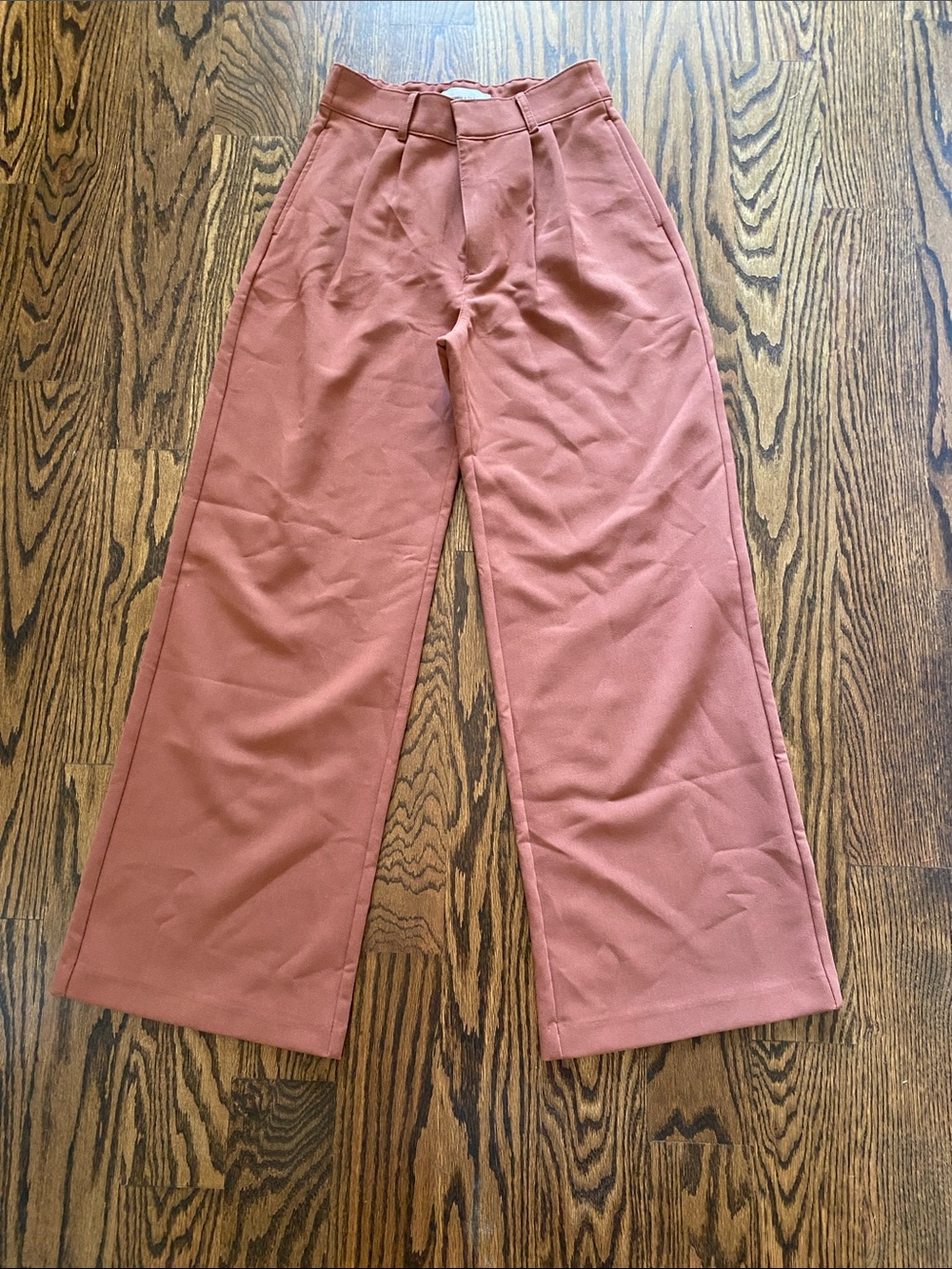 Abercrombie & Fitch Wide Leg Pants in Dusty Rose